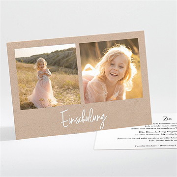 Einladungskarte Einschulung der zauber der schule