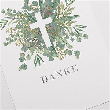 Trauerdanksagung gedenken - silber - Vue 3