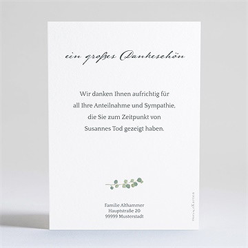 Trauerdanksagung gedenken - silber - Vue 4
