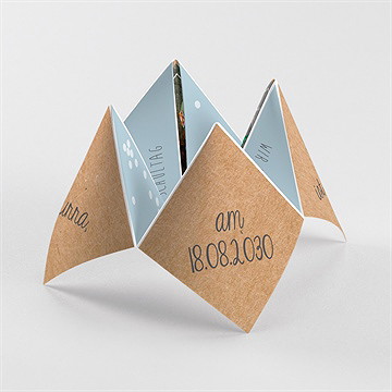 Einladungskarte Einschulung kraftorigami