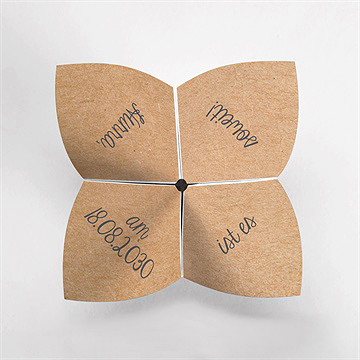 Einladungskarte Einschulung kraftorigami - Vue 2