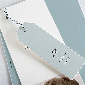 Einladungskarte Einschulung blauer traum - Vue 2