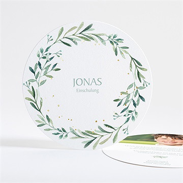 Einladungskarte Einschulung schulstart - gold