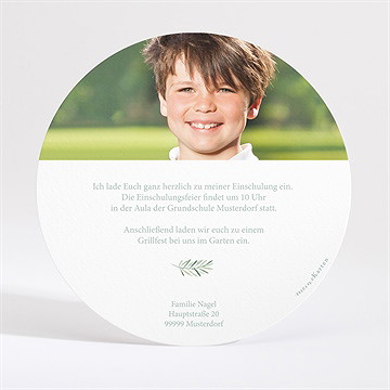 Einladungskarte Einschulung schulstart - gold - Vue 4