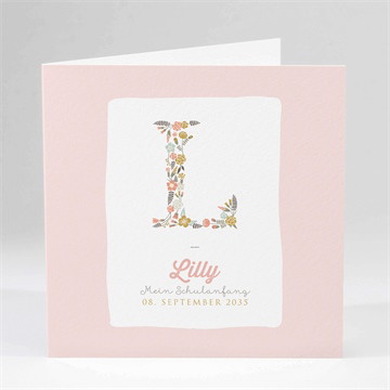 Einladungskarte Einschulung Sanfter schulbeginn