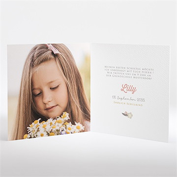 Einladungskarte Einschulung sanfter schulbeginn - Vue 2