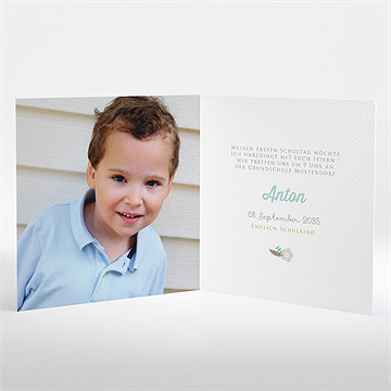 Einladungskarte Einschulung zarter schulbeginn - Vue 2