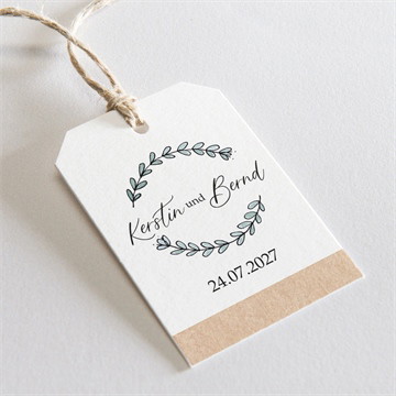 Geschenkanhänger Hochzeit wir beide