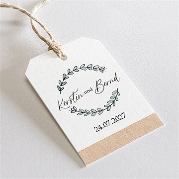 Geschenkanhänger Hochzeit wir beide