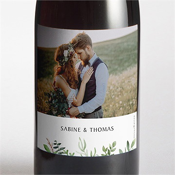 Flaschenetikett Hochzeit power of love