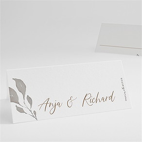 Tischkarte Hochzeit elegante skizze