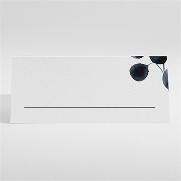 Tischkarte Hochzeit aquarell in schwarz - Vue 2