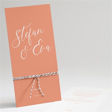 Menükarte Hochzeit exzentrik