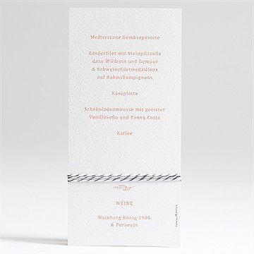 Menükarte Hochzeit Exzentrik - Vue 2