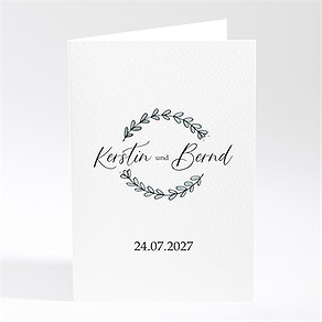 Menükarte Hochzeit wir beide