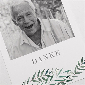 Trauerdanksagung erinnerung - silber - Vue 3