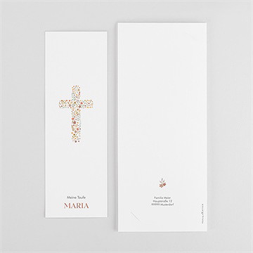 Einladung Taufe blumenmosaik - fotostreifen - Vue 3