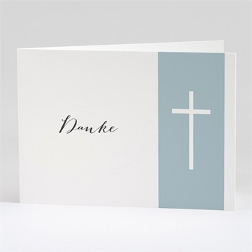 Trauerdanksagung einfache eleganz - klappkarte