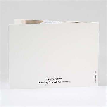 Trauerdanksagung einfache eleganz - klappkarte - Vue 3