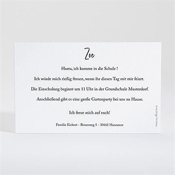 Einladungskarte Einschulung der zauber der schule - gold - Vue 3