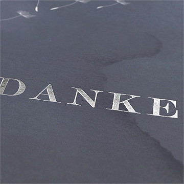 Trauerdanksagung besinnung - silber quadrat - Vue 2