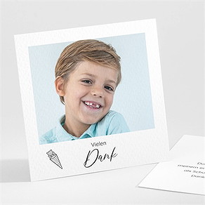 Dankeskarte Einschulung hurra, schulbeginn