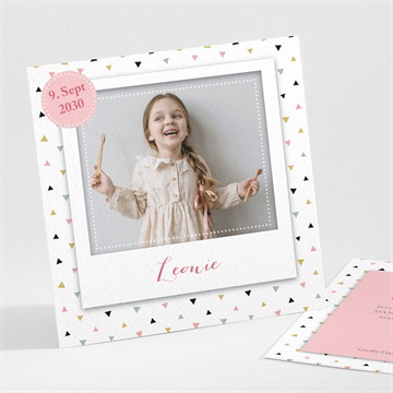 Dankeskarte Einschulung freudenfeuerwerk rosa