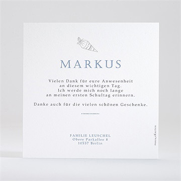 Dankeskarte Einschulung Auf Geht's Zur Schule - Vue 2