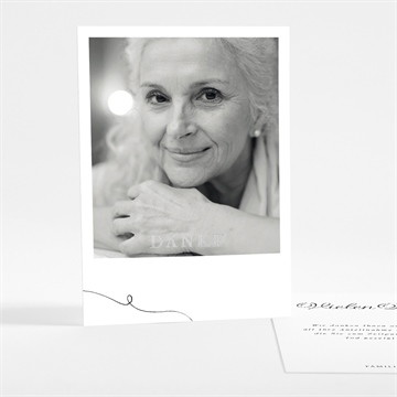 Trauerdanksagung schöne erinnerung - silber