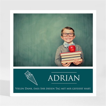 Dankeskarte Einschulung schulanfang