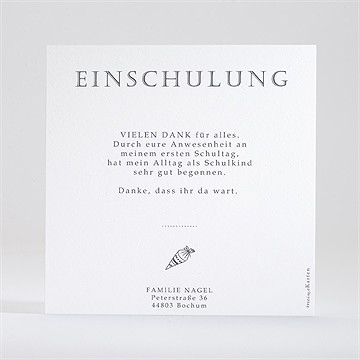 Dankeskarte Einschulung Endlich Schulbeginn - Vue 2