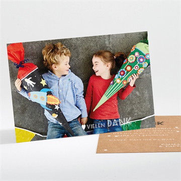 Dankeskarte Einschulung kraftorigami