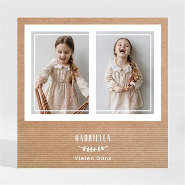 Dankeskarte Einschulung illustrationen auf kraftpapier