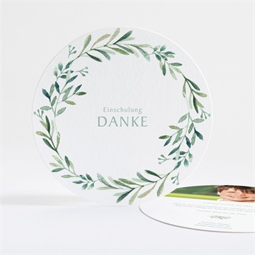 Dankeskarte Einschulung schulstart - gold