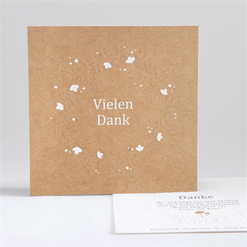 mit Prägung - Quadrat