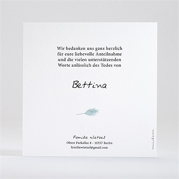 Trauerdanksagung farandole - gold - vue 3