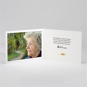 Trauerdanksagung farandole - querformat - vue 2