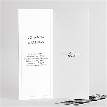 Dankeskarte Hochzeit blühender zweig - fotostreifen - Vue 3