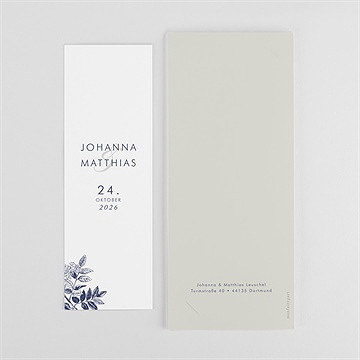 Dankeskarte Hochzeit blühender zweig - fotostreifen - Vue 4