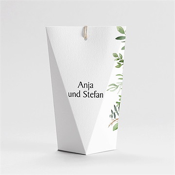 Geschenkbox Hochzeit zierliches laub - schachtel - Vue 4