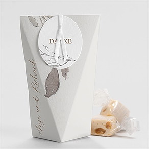 Geschenkbox Hochzeit elegante skizze - schachtel