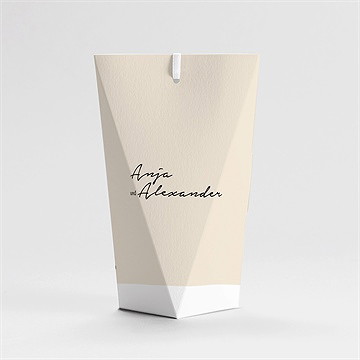 Geschenkbox Hochzeit aquarell in schwarz -schachtel - Vue 4