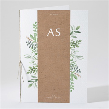 Kirchenheft Hochzeit Zierliches laub