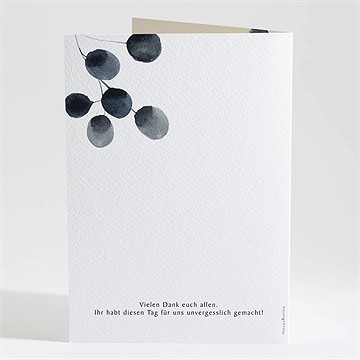 Kirchenheft Hochzeit aquarell in schwarz - Vue 4