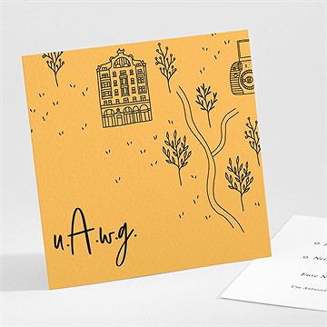 Antwortkarte Hochzeit bohemian chic