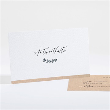 Antwortkarte Hochzeit wir beide