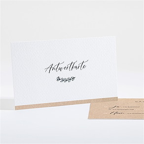 Antwortkarte Hochzeit wir beide