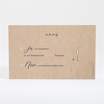 Antwortkarte Hochzeit wir beide - Vue 2