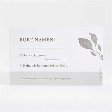 Antwortkarte Hochzeit elegante skizze - Vue 2