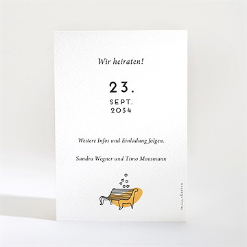 Save the Date Karte bohemian chic - Vue 2